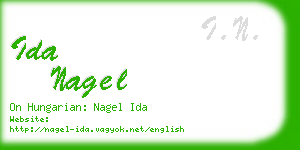 ida nagel business card